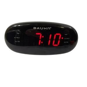 Bauhn AM/FM Radio Alarm Clock with USB charging / AUX in 11614 White w/ Manual